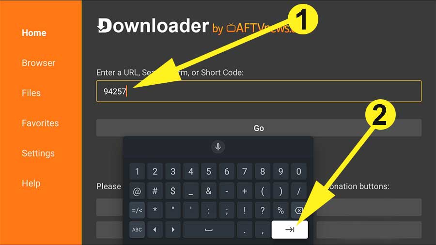 Step 7: Enter smart YouTube TV downloader code