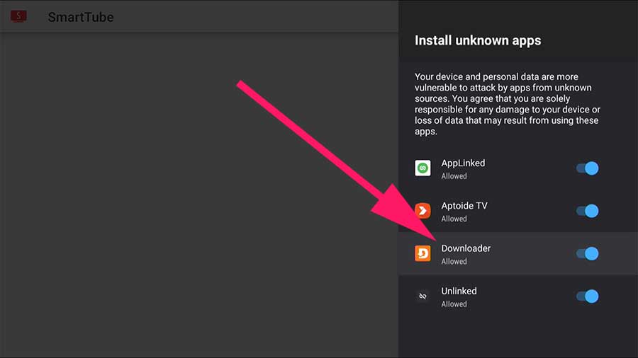 Step 9: Allow to install Unknown Apps from settings